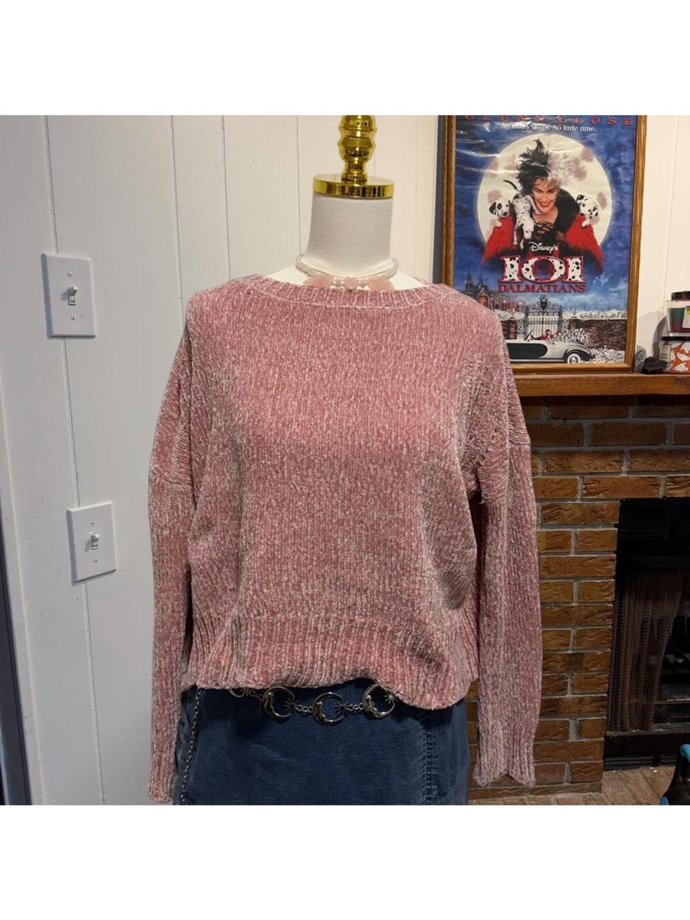 Altar'd State pink knit sweater Size Medium
